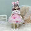 Lorita 1/6 BJD Doll Clothes with Headwear Toy Accessories Fashion Girl Birthday Gift  Children