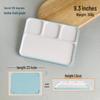 777 Two-Tone Melamine Divided Serving Plate