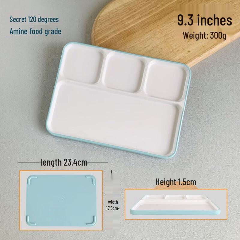 777 Two-Tone Melamine Divided Serving Plate