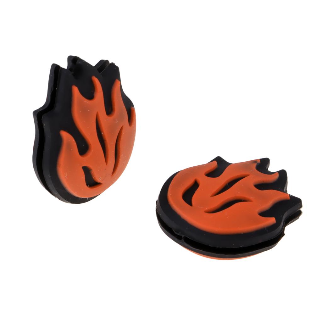 

2X Silicone Tennis Shock Absorbers Racquet Vibration Dampener Strings Damper помаранчевий