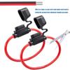 5 Packungen 16 AWG Sicherungshalter ATC/ATO Inline-Kfz-Blades mit 60 Stück Mini-Autosicherungen 5 A 10 A 15 A 20 A 25 A 30 A und 3,2 Fuß 2-poligem Elektrokabel