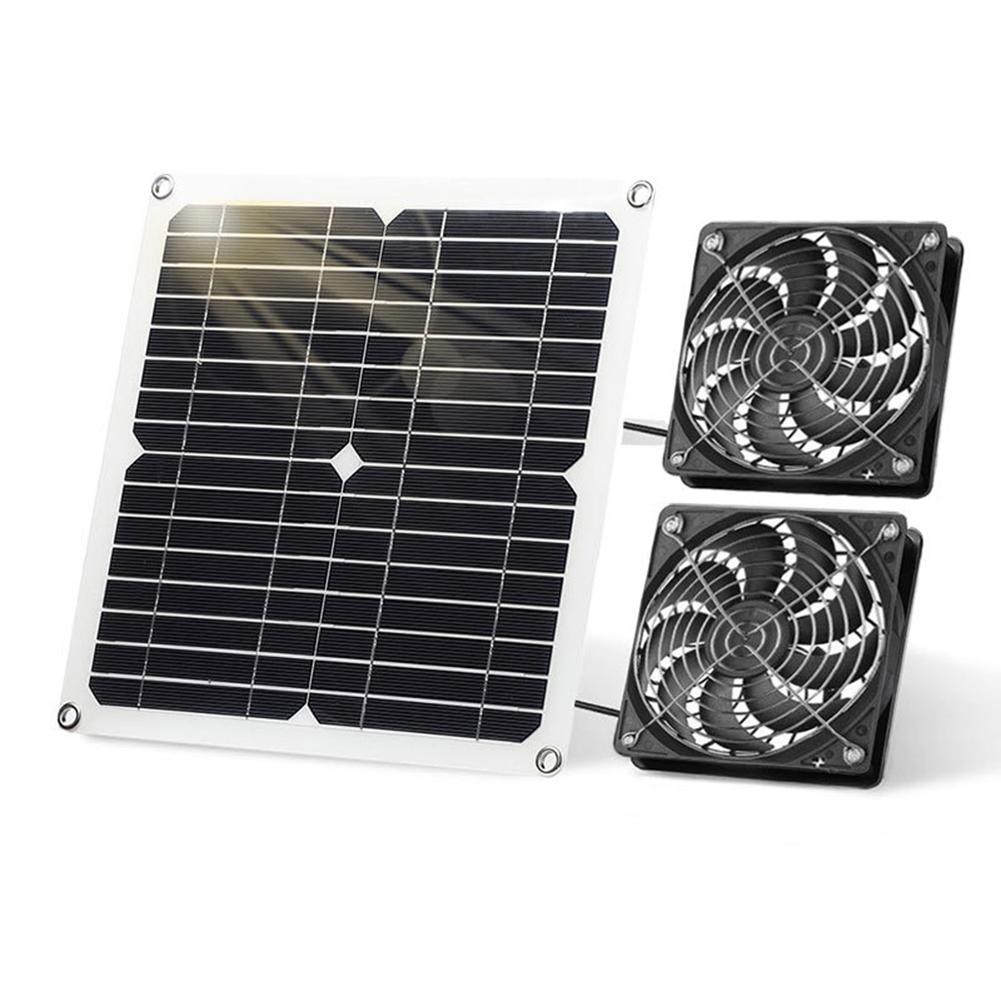 12W Solar Exhaust Fan For Cooling Heat Dissipation Of Chicken House Greenhouse Energy-saving Outdoor Waterproof Ventilator