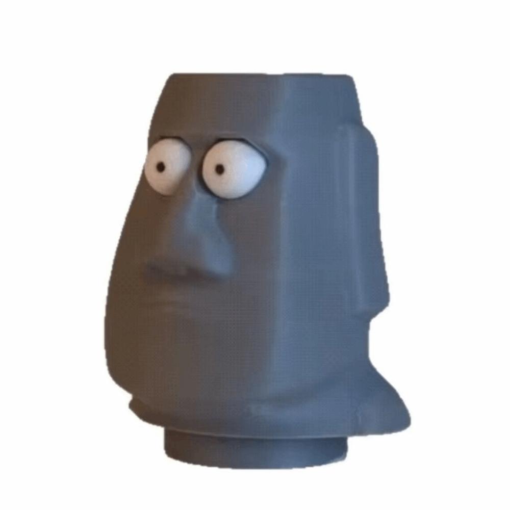 Bulging Eyes 3D Printed Fidget Figurine Pressable Stress Relief Fidget Toy Holiday GiftDesk Decor