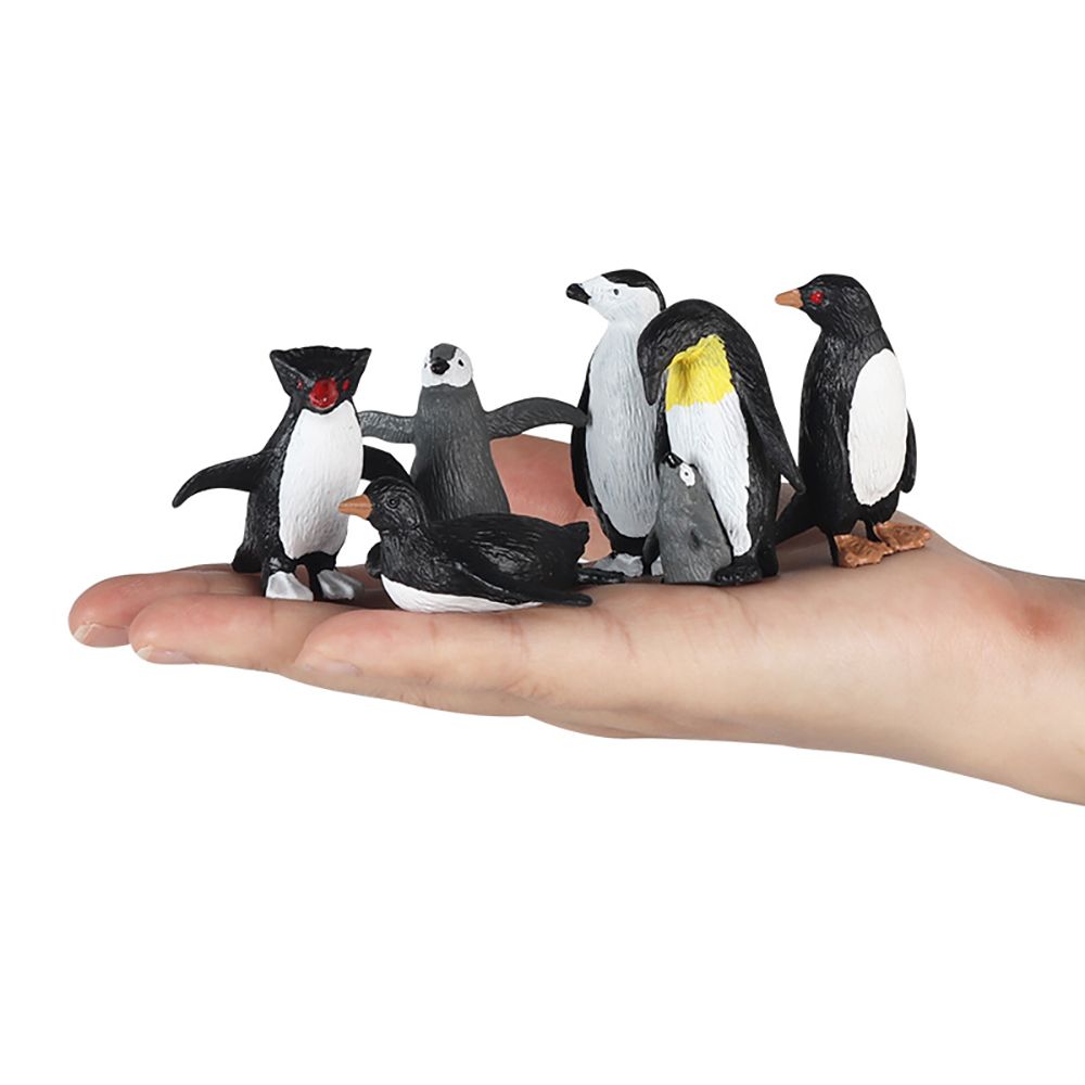 Educational Polar Bear Fox Rabbit Reindeer Wolf Arctic Animal Model Miniature Penguin Figurines