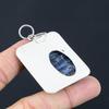 Sodalite Gemstone Unique Anniversary Art Deco Wedding Trendy Pendant 925 Silver