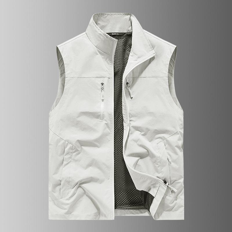 Outdoor QuickDrying Vest Men'S Spring, Summer And Autumn MultiPocket Thin Tooling Vest Vest Vest Vest Casual Jacket