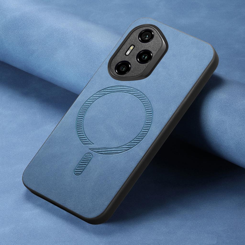 For Honor 300 Pro Leather Back Case Magnetic Case Skin-touch Phone Cover