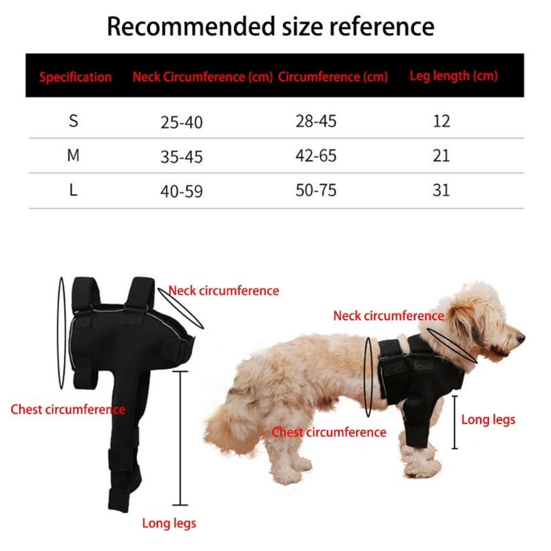 Adjustable Dog Shoulder Brace Front Leg Support for Quick Application Daily Pet Care Routine Outdoor Walking Support