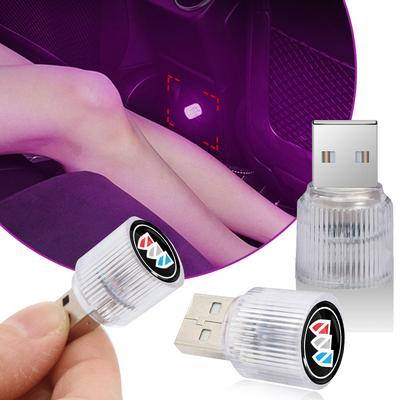 1 pièce USB LED Lumière de voiture Auto Intérieur Lumière d'ambiance Style Emblème de voiture Pour Enclave Regal Lacrosse Encore Excelle Envision Accessoires de voiture