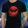 T-Shirt Herren Mothman roter Mond Motiv Baumwolle Größe S bis 5XL