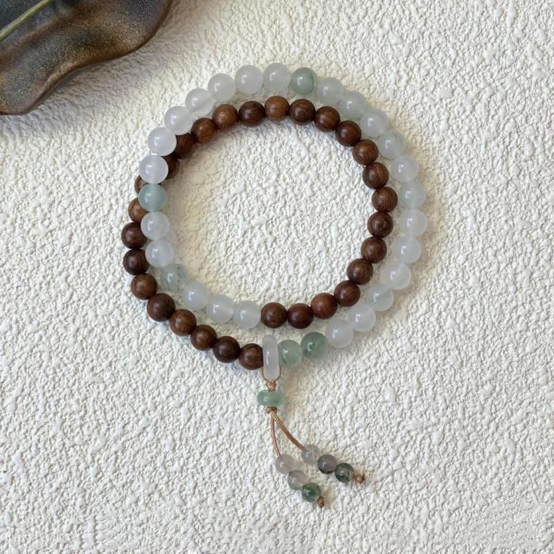 Retro Chinese Cat's Eye Stone Bracelet: Elegant Women's Beaded Jewelry