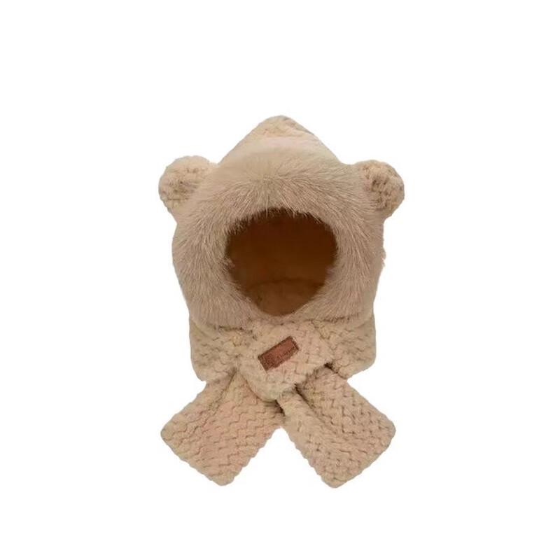 Jumaomao Winter Bear Hooded Scarf & Neck Warmer