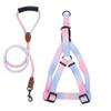 Dog Harness for Small Medium Dogs Fabric Chest Harness Outdoor Training Harness Adjust Leash for Dog Walking Supply