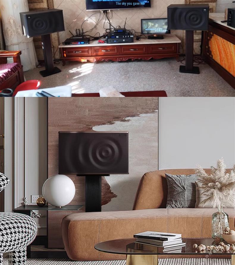 Holz-Lautsprecherständer für 10-12 Zoll Heimkino- & KTV-Systeme