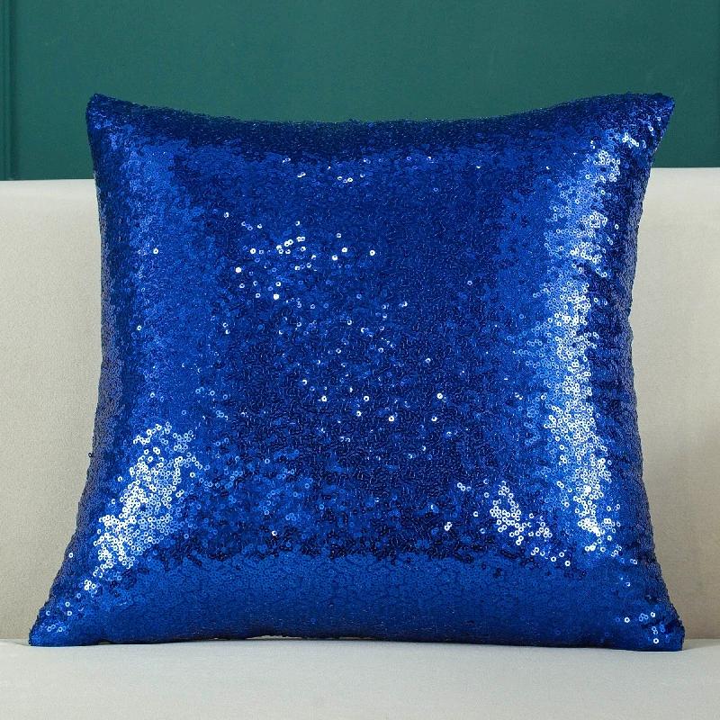 1Pcs Glitter Solid Color Gradient Pillow Cover Living Room Bedroom Sofa Cushion Cover Spring Festival Home Decor Pillow Case