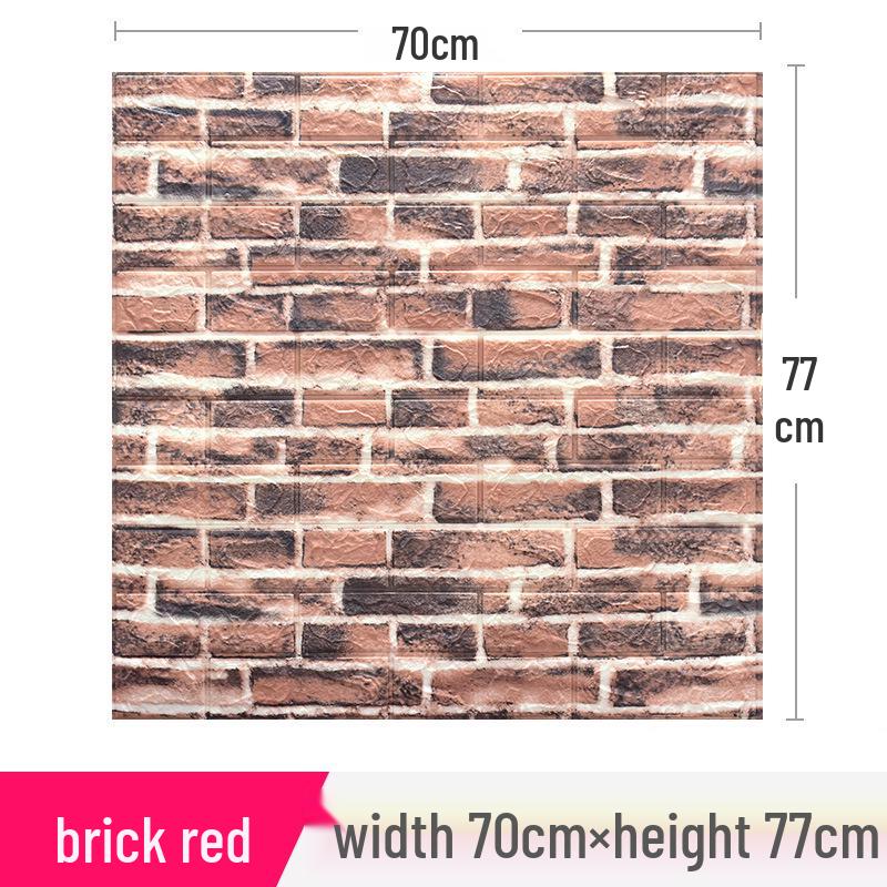 Adesivos de Parede Autoadesivos de Espuma 3D: Papel de Parede Impermeável, Anticolisão, Pacote Macio para Decoração de Quarto