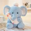 Blue Jiji Elephant Plush - Soothing Cloth Doll for Children's Sleep