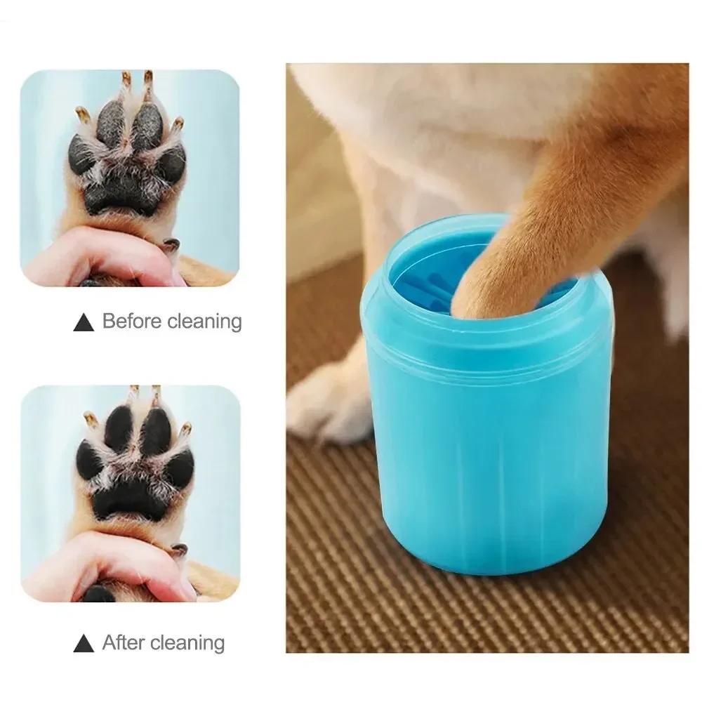 1Pc Pet Paw Cleaner Soft Silicone Foot Cleaning Brush Portable Pet Dogs Towel Foot Washer Cleaning Bucket Clean Brush Washing Cup