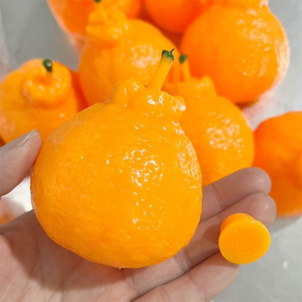 Soft TPR Ugly Tangerine Ball Skin Squeeze Toy DIY Pressure Ball Kit Adults Beginners