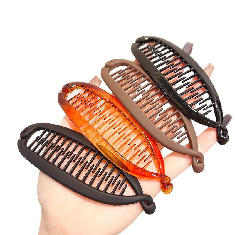 2025 Frosted Banana Hair Clip: Simple Ponytail & Updo Twist Clip for Women