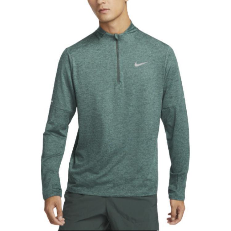 Nike Dri Fit Element Running T Shirt Men's Vintage Green/Coastal Green/Mixed Color/Reflection Silver DD4757-338