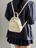 Solid Color Ladies Mini Backpack Fashi Pu Leather Women's Double Shoulder Bag Simple Casual Female Small Handbags Purse Tote