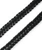 AAKAM 30Mm Braided Western Leather Belt (Black)