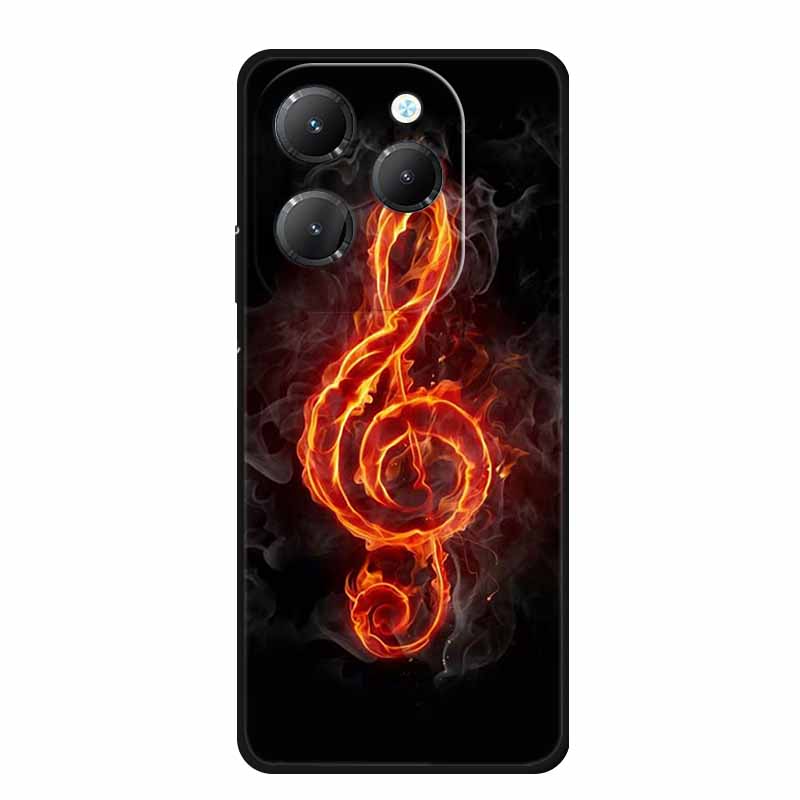 For Infinix Hot 40 Pro Case Animals Soft Silicone TPU Cover Phone Cases For Infinix Hot 40i Hot40 X6837 Protective Wolf Coque