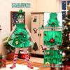 TUAHOUS Christmas Tree Cosplay and Set for Santa Perfect for and Photoshoots Dress, Headband, Socks, Glasses, 4-Piece Girls, Costume, Events, Parties,