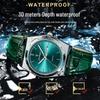 POEDAGAR Men's Ultra-Thin Dual Calendar Quartz Watch with Leather Strap - Trendy Fashion Wristwatch