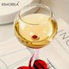 300ML Red Heart Bottom Glass Goblet Mug Red Wine Glass Cup Borosilicate Heat-resista Glass Cocktail Glass Valentine's Day