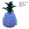 Figura de Piña de Vidrio Soplado a Mano Coleccionable Mini Adornos de Fruta Escultura de Piña de Cristal Artificial para Manualidades Decoración del Hogar Cocina