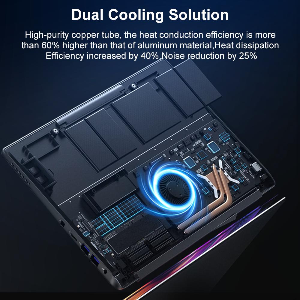Notebook Ninkear N16 PRO 16'' 16 GB + 1 TB SSD Intel Core i7-12700H 2560x1600 Obnovovací frekvence 60 Hz