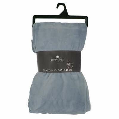 FLANNEL BLANKET, BLUE, 180x230 , WARM, SOFT