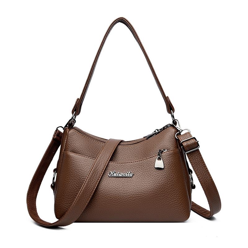 PU Umhängetasche Damen Achseltasche Tasche für Mütter mittleren Alters Umhängetasche