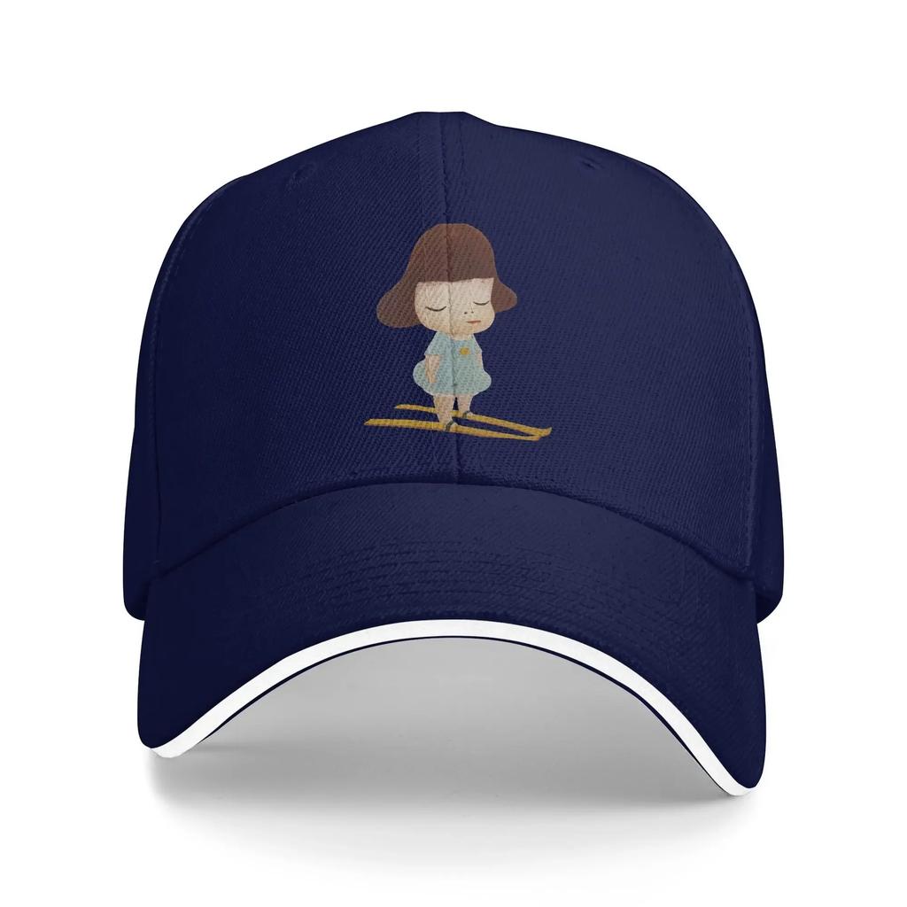 Yoshitomo Nara Go Sledding Baseball Cap  Unisex Men Custom Logo Hip Hop Hats Summer Fashion Hiking Fishing Sun-Proof Caps
