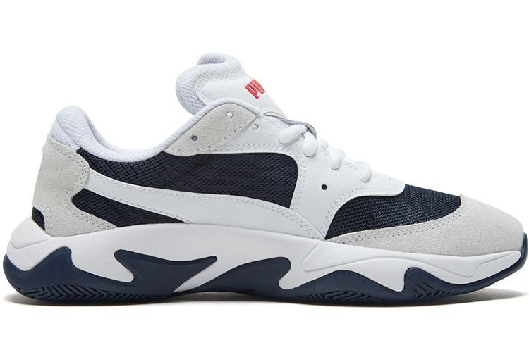 Men's Sneakers PUMA Storm Adrenaline Low White Casual Sneakers Shoes 'Black White'