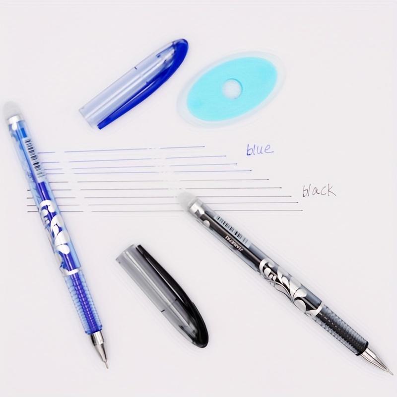 50pcs Erasable Gel Pens -0.5mm Point - Heat &Rub Resistant - Ideal for School & Office Use (30 Refills+3 Pens+2 Eraser)