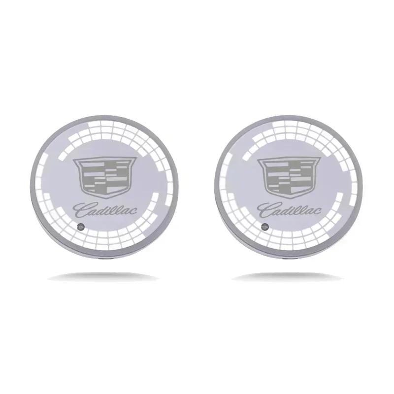 LED Auto Getränkehalter Matte USB Lade Untersetzer für Cadillac ATS CTS DTS STS SLS XLR BLS Escalade CT6 Innenlicht Matte