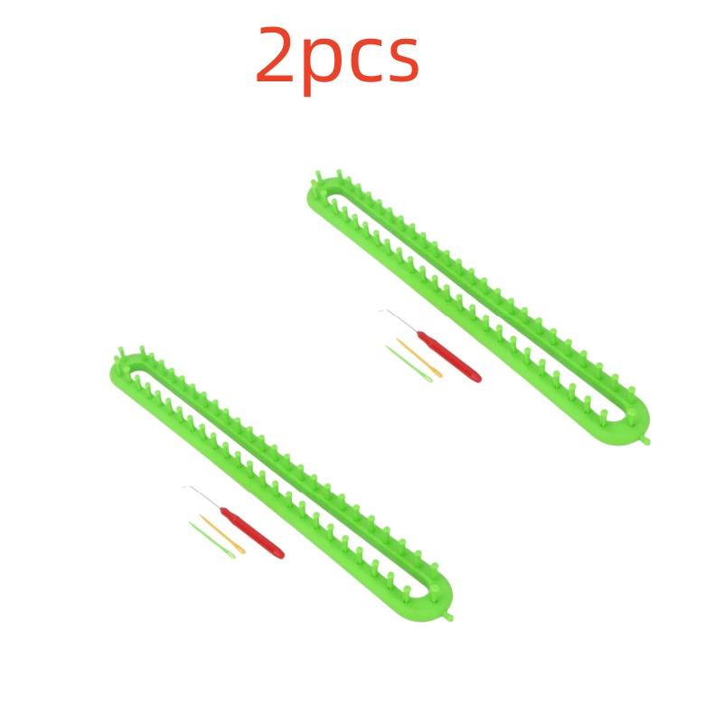 1 Set Rectangle Round DIY Knitting Loom Scarf Sweater Hat Shawl Stitching Knit Handmade Craft Weaving Braiding Tool