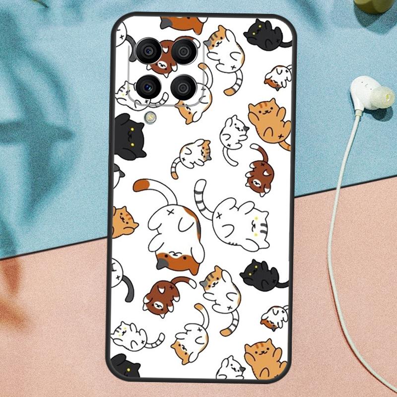 Neko Atsume Case For Samsung Galaxy M33 M53 M13 M12 M32 M52 M06 M16 M36 M56 M15 M55 M31 M14 M35 M34 M54
