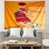 Slam-Dunk Print Tapestry, Backdrop, Easy Setup, Ideal for Bedroom, Office & Living Room, with Aesthetic Wall Hanging Decor.