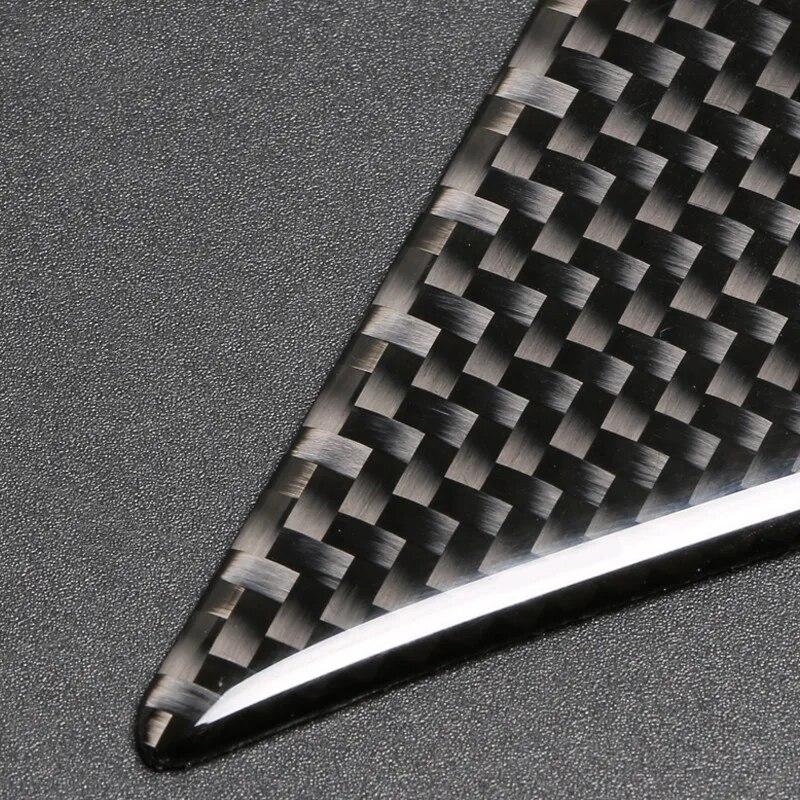 4PCS Carbon Fiber Car Interior Door Handle Bowl Covers Car Sticker Auto Accessories For Mercedes Benz C Class W205 C180 C200 GLC
