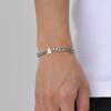 A-Z Initial Bracelets for Men,Stainless Steel Cuban Chain Bracelet with 26 Letter Alphabet,Waterproof Anti-faded Men Jewelry