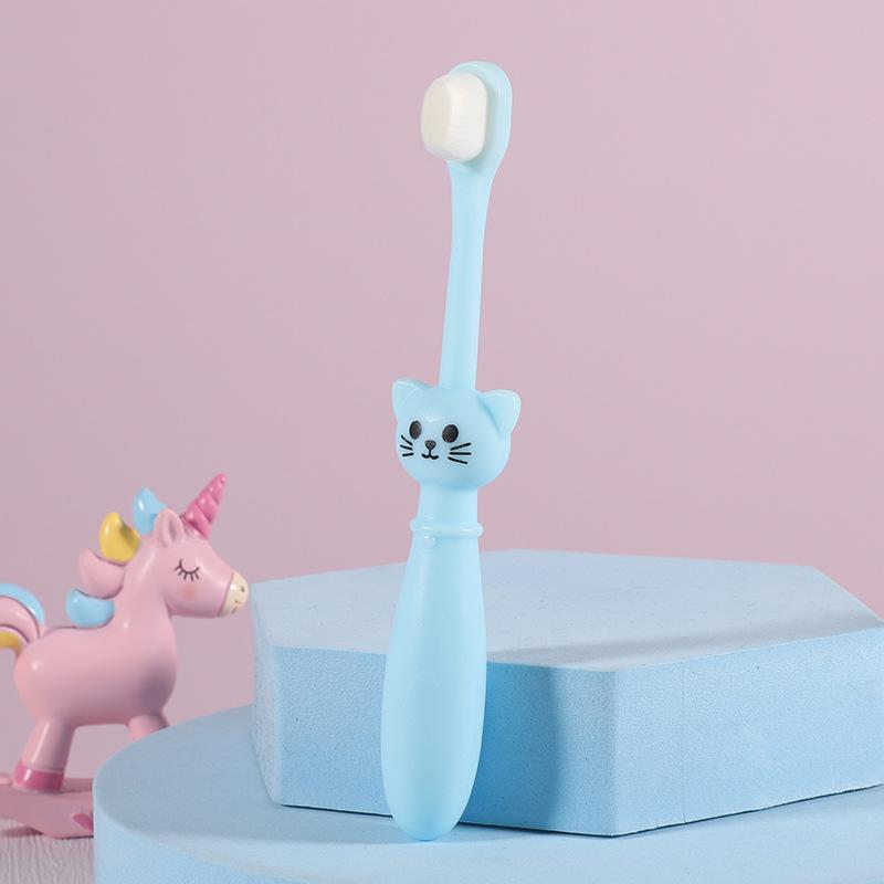 Children Cartoon Ultra Soft Toothbrush Kids Training Toothbrush Tooth Cleaning Dental Care Toothbrush Floss 3-12years Old