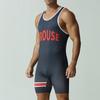 Men's Sublimation Wrestling Singlet Cycling Bodysuit Weightlifting Fitness Sportswear