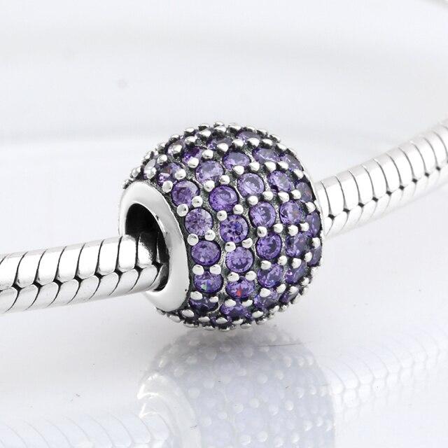 Fashion Trend 925 Sterling Silver Clear Cz Forever Family Fine Beads Fit Original Jiuhao Charm Bracelet Jewelry Making