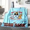Name Custom Coventry City Print Flannel Blanket High Quality Warm Comfortable Cover for All Seasons Perfect for Gifts Home Decor