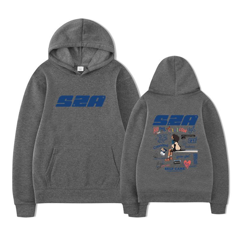 

Rapper SZA Hoodie Album Sos Sza Tour Hoodie Men Long Sleeve Sweatshirts Women Harajuku Streetwear Pullovers Sudaderas 3XL