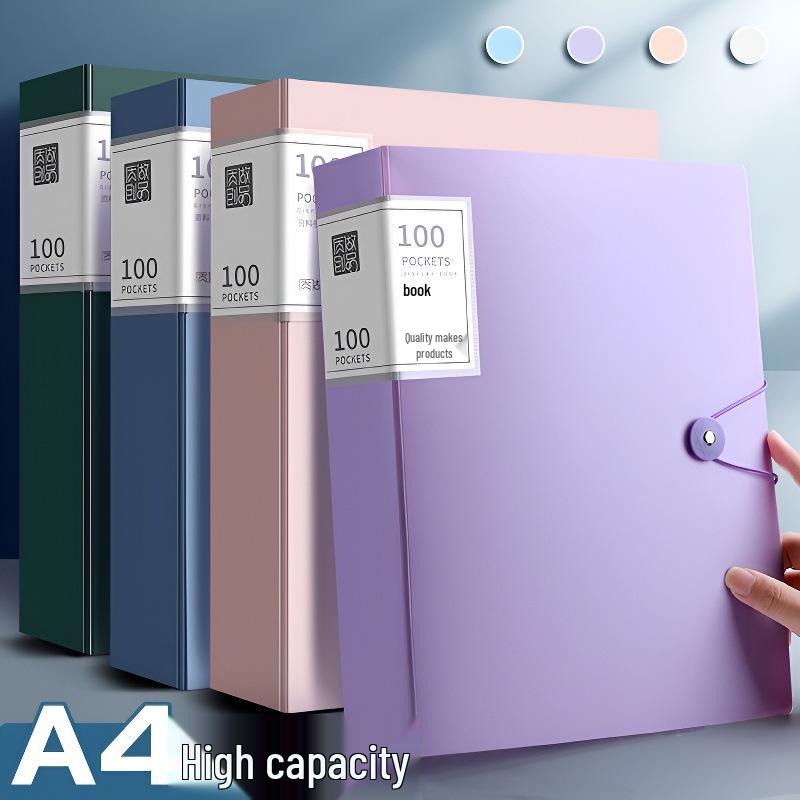 Transparent A4 File Folder - Insert Paper Storage Office Organizer